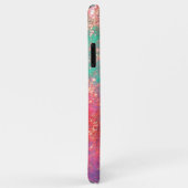 COQUES Case-Mate iPhone BOUTEILLES ROSES BLEU PURPLE EN PARKLES D'OR (Dos/Droite)
