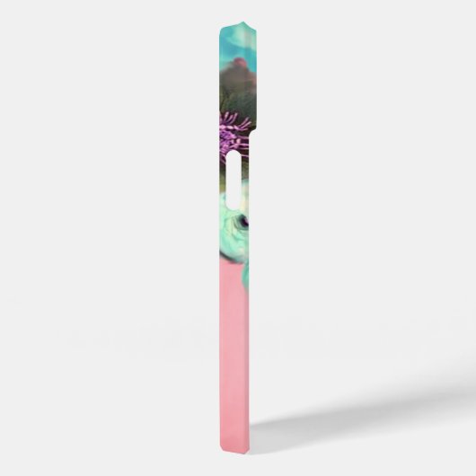 COQUES Case-Mate iPhone BOUTEILLES, ROSES TURQUOISES ROSES ET FLEURS D'ANÉ (Verso / Droite)