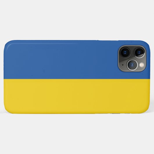 Coques Case-Mate iPhone Bouton Drapeau de l'Ukraine (Dos (Horizontal))