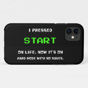 Case-Mate iPhone Case Bouton START Rétro 8 Bits Pixel Art Joueur Jeux