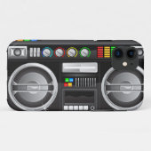 Coques Case-Mate iPhone boutons arc-en-ciel rétro boombox ghetto master (Dos (Horizontal))