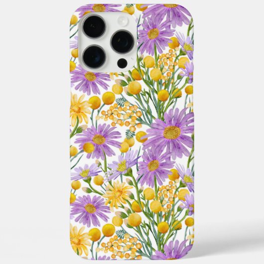 Coques Case-Mate iPhone Boutons Billy Et Fleurs Faisées Faisées (Verso)