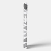 Coques Case-Mate iPhone Boutons de brosse d'aquarelle - noir et blanc (Verso / Droite)