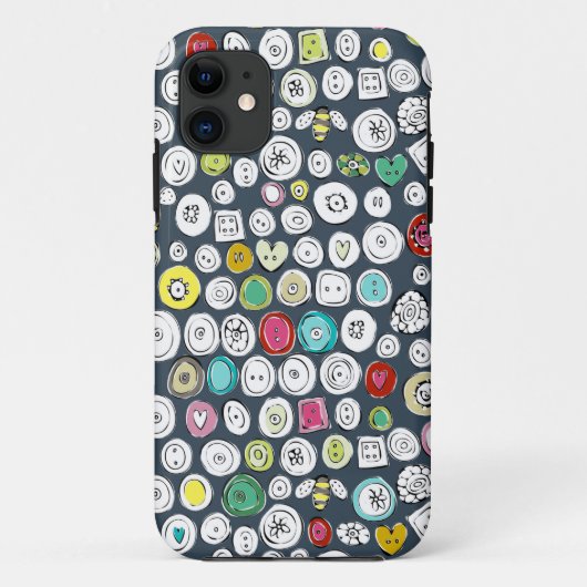 Coques Case-Mate iPhone boutons et ardoise des abeilles (Dos)