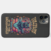 Coques Case-Mate iPhone Bow au monarque Feline de l'enfer Éffrayant (Dos (Horizontal))
