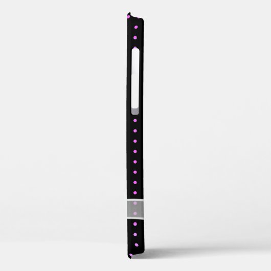 Coques Case-Mate iPhone Bow blanc Sheer sur des points de néon (Verso / Gauche)