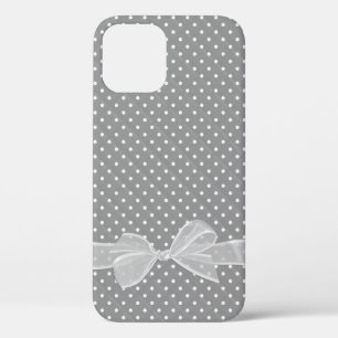 Case-Mate iPhone Case Bow blanc Sheer sur Pois