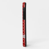Coques Case-Mate iPhone Bow blanc sur rouge (Dos/Gauche)