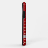 Coques Case-Mate iPhone Bow blanc sur rouge (Dos/Droite)