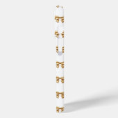 Coques Case-Mate iPhone Bow Coquette Bleu et Or (Verso / Gauche)