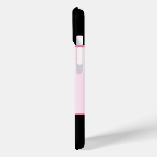 Coques Case-Mate iPhone Bow en verre rose avec pierre centrale (Verso / Gauche)