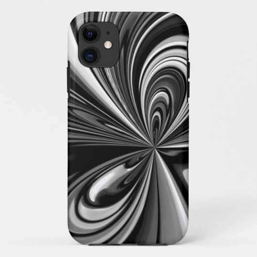 Coques Case-Mate iPhone Bow noir et blanc Abstrait (Dos)
