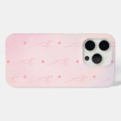 Coques Case-Mate iPhone Bow rose Coeur (Verso (horizontal))