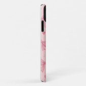 Coques Case-Mate iPhone Bow rose & Coeurs Téléphone personnalisé - Personn (Dos/Droite)