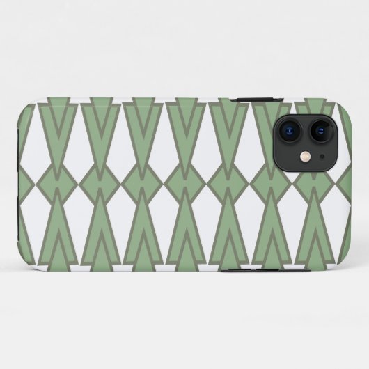 Coques Case-Mate iPhone Bowties vertes (Dos (Horizontal))