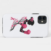 Coques Case-Mate iPhone Boxe Fille Cancer du sein Sensibilisation Cas télé (Dos (Horizontal))