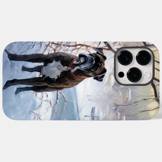 Coques Case-Mate iPhone Boxe Laisser Neige Noël (Verso (horizontal))