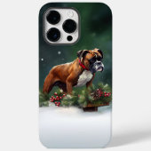 Coques Case-Mate iPhone Boxe neige de Noël hiver (Verso)