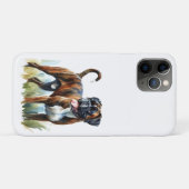Coques Case-Mate iPhone Boxer à broches en aquarelle (Dos (Horizontal))
