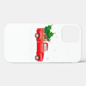 Coques Case-Mate iPhone Boxer Chien équitation Camion Rouge Noël (Verso (horizontal))