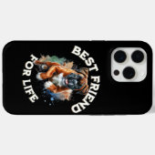 Coques Case-Mate iPhone Boxer Dog Meilleur Ami Pour La Vie (Verso (horizontal))
