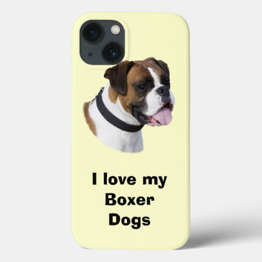 Coques Case-Mate iPhone Boxer dog portrait (Verso)