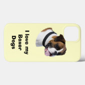 Coques Case-Mate iPhone Boxer dog portrait (Verso (horizontal))