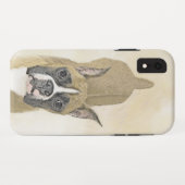 Coques Case-Mate iPhone Boxer Painting - Joli Art Original de Chien (Dos (Horizontal))