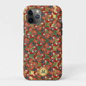 Coques Case-Mate iPhone Boxer vert doré Chien mignon Noël (Dos)