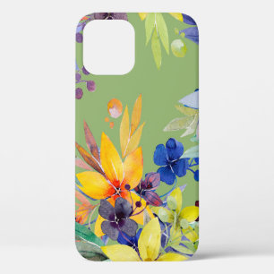 Case-Mate iPhone Case Branche aquarelle motif transparent. Image en blan