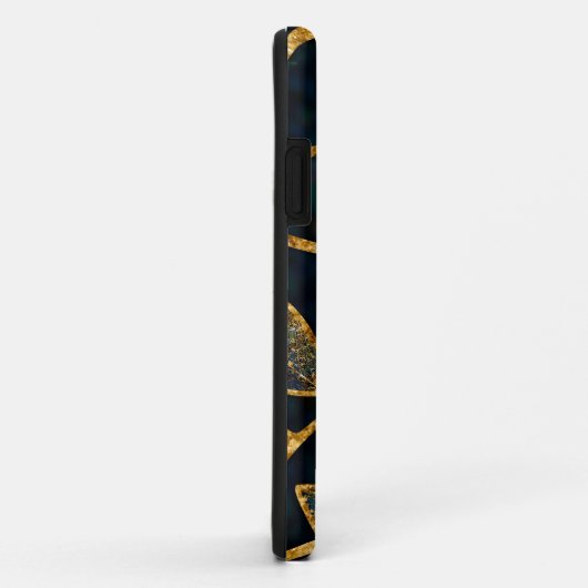 Coques Case-Mate iPhone Branche Arbre d'or - Coquille d'aluminium (Dos/Droite)