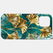 Coques Case-Mate iPhone Branche avec Feuilles d'or Ginko Biloba (Verso (horizontal))