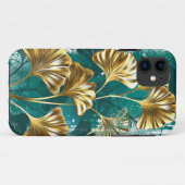 Coques Case-Mate iPhone Branche avec Feuilles d'or Ginko Biloba (Dos (Horizontal))