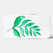 Coques Case-Mate iPhone Branche d'aquarelle simple - vert (Verso (horizontal))