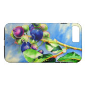 Coques Case-Mate iPhone Branche de bleuet, aquarelle (Dos (Horizontal))