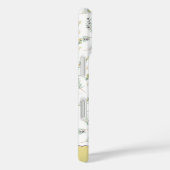 Coques Case-Mate iPhone Branche de olivier vert sauge monogramme nom (Verso / Droite)