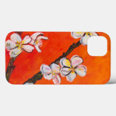 Coques Case-Mate iPhone Branche en fleurs blanches au printemps (Verso (horizontal))