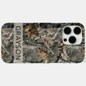 Coques Case-Mate iPhone Branches de forêt Camouflage Personnalisé (Verso (horizontal))