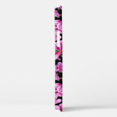 Coques Case-Mate iPhone Branches de géranium, bourgeons roses aquarelles. (Verso / Droite)