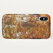 Coques Case-Mate iPhone Branches de la nature d'automne Feuille orange (Dos (Horizontal))