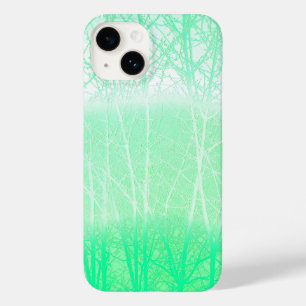 Coque Pour iPhone 14 Branches de Menthe Verte Brumeuse Givrée