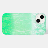 Coques Case-Mate iPhone Branches de Menthe Verte Brumeuse Givrée (Verso (horizontal))