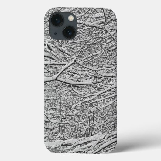 Coques Case-Mate iPhone Branches de neige (Verso)
