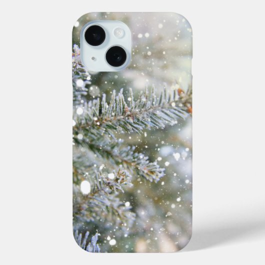 Coques Case-Mate iPhone Branches de pins neigeux Vacances hivernales (Verso)