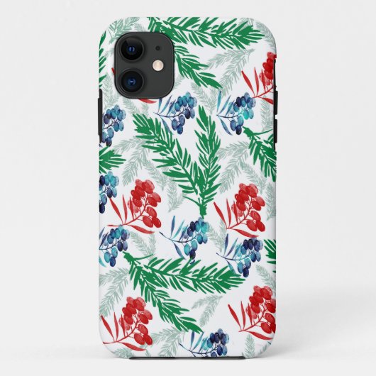Coques Case-Mate iPhone Branches de sapin avec baies (Dos)