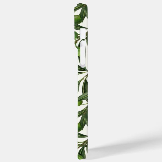 Coques Case-Mate iPhone Branches d'olive sur blanc (Verso / Gauche)