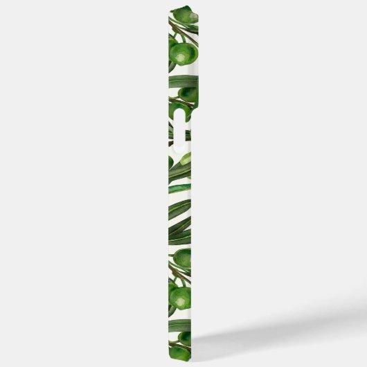 Coques Case-Mate iPhone Branches d'olive sur blanc (Verso / Droite)