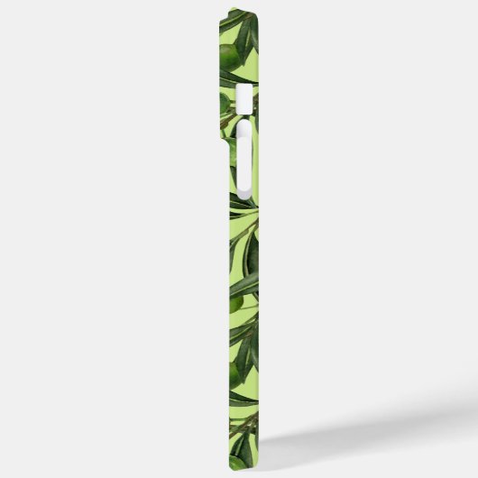 Coques Case-Mate iPhone Branches d'olive sur le vert miel (Verso / Gauche)