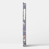 Coques Case-Mate iPhone Branches Roses sauvages : Motif pourpre. (Verso / Gauche)