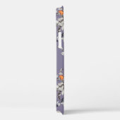 Coques Case-Mate iPhone Branches Roses sauvages : Motif pourpre. (Verso / Droite)